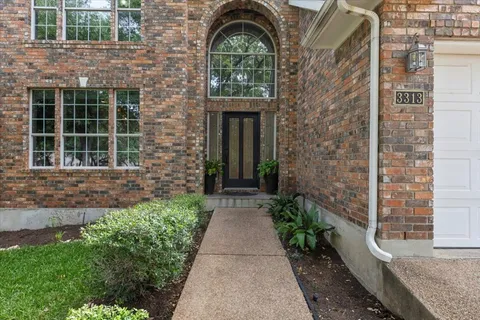 a front view of a house