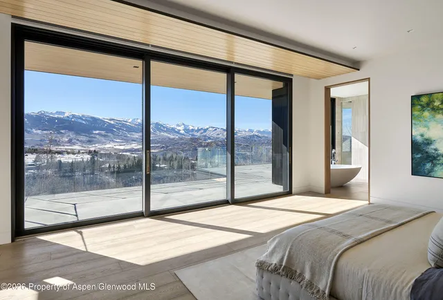 a view of a large window with an outdoor view