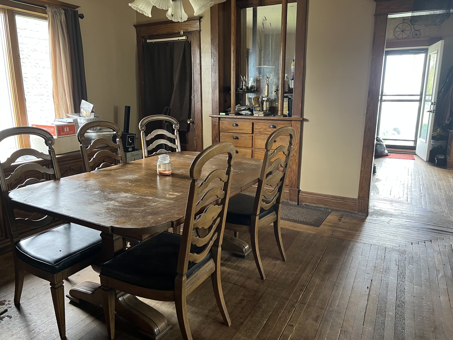 4536 Main Street Kankakee, IL 60901 - Photo 8 of 10 a dining room with furniture and wooden floor