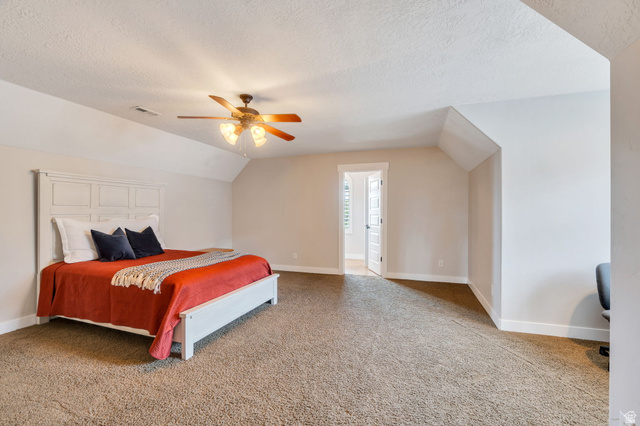1355 West 1000 South Mapleton, UT 84664 - Photo 37 of 74 Bedroom featuring light carpet and a ceiling fan