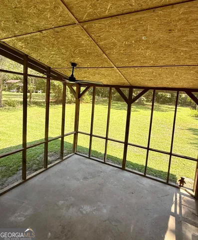 a view of outdoor space with seating