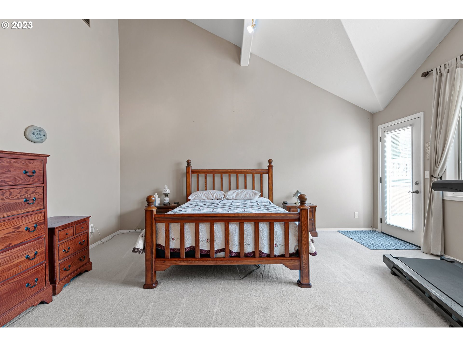 184 73rd Place Springfield, OR 97478 - Photo 23 of 48 a bedroom with a bed window and a night stand in it