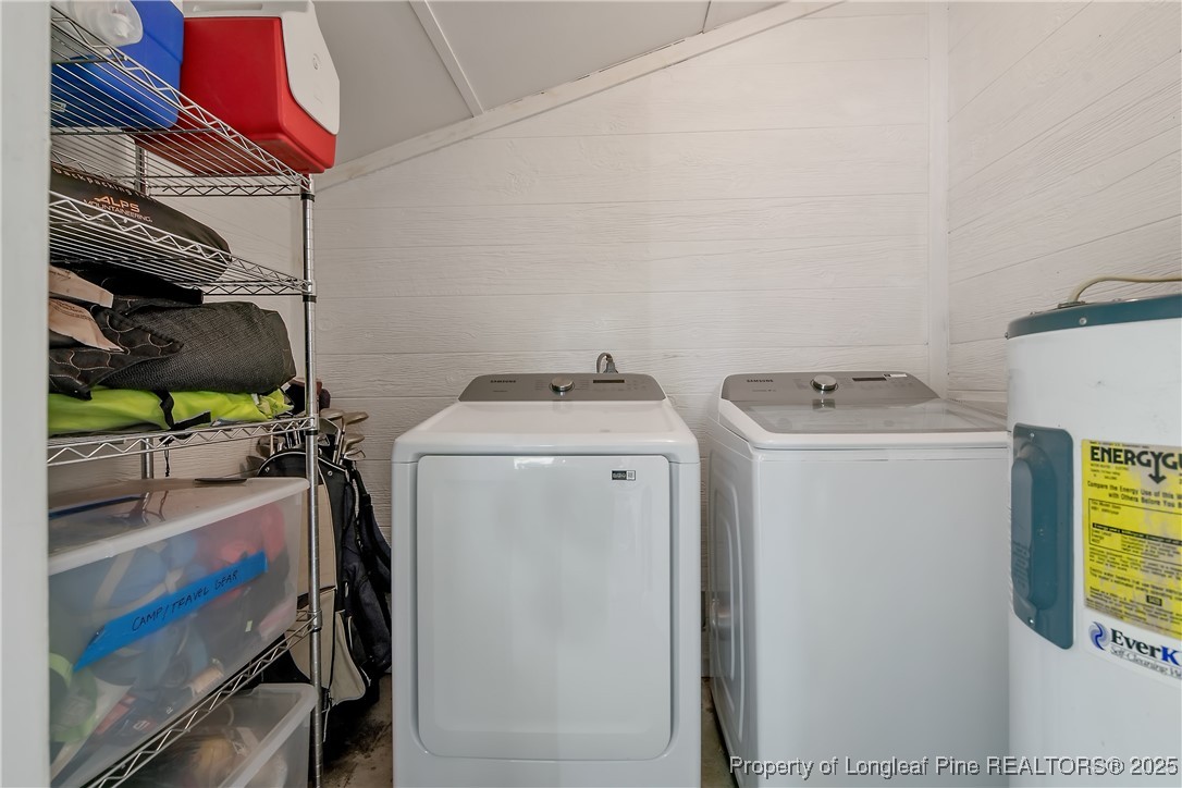 2615 Huntington Road Fayetteville, NC 28303 - Photo 46 of 47 a utility room with dryer and washer