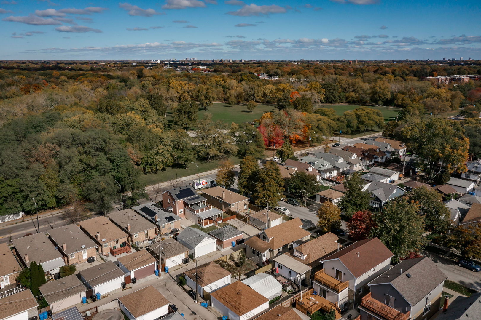 5144 North Kolmar Avenue Chicago, IL 60630 - Photo 26 of 27 an aerial view of residential houses with outdoor space