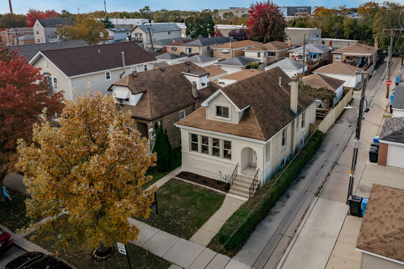 5144 North Kolmar Avenue Chicago, IL 60630 - Photo 27 of 27 an aerial view of a house with a yard