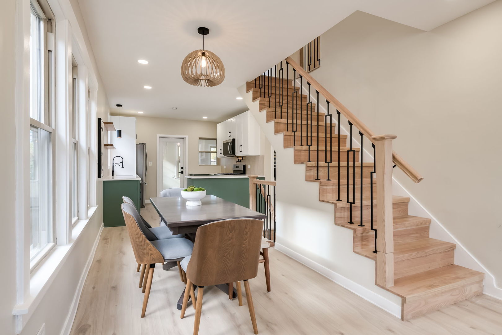 5144 North Kolmar Avenue Chicago, IL 60630 - Photo 5 of 27 a view of a dining room with furniture and a chandelier