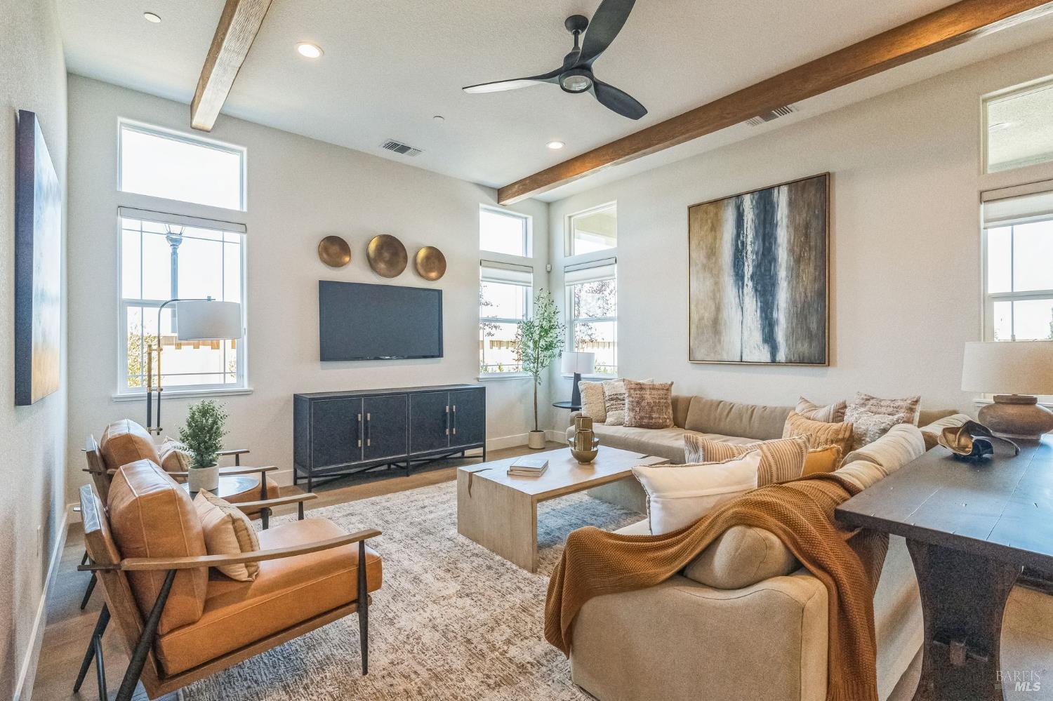 400 June Court Oakley, CA 94561 - Photo 2 of 33 a living room with furniture a fireplace and a flat screen tv