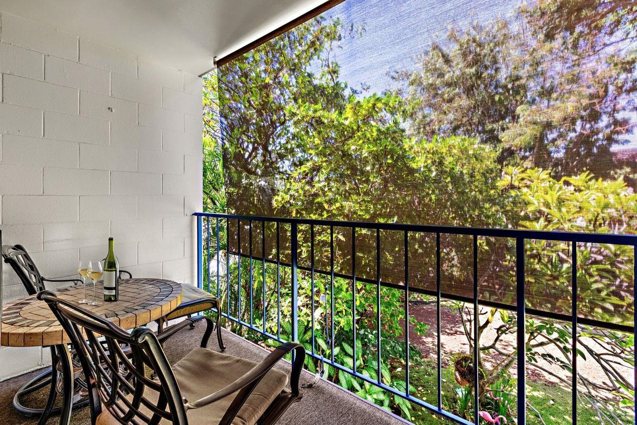 3750 Lower Honoapiilani Road, Unit 202 Lahaina, HI 96761 - Photo 15 of 22 a view of a balcony with wooden floor