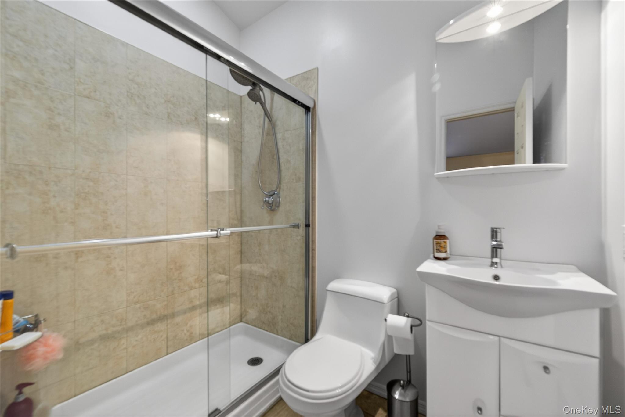 43 Highwood Road East Norwich, NY 11732 - Photo 12 of 32 a bathroom with a sink toilet and shower