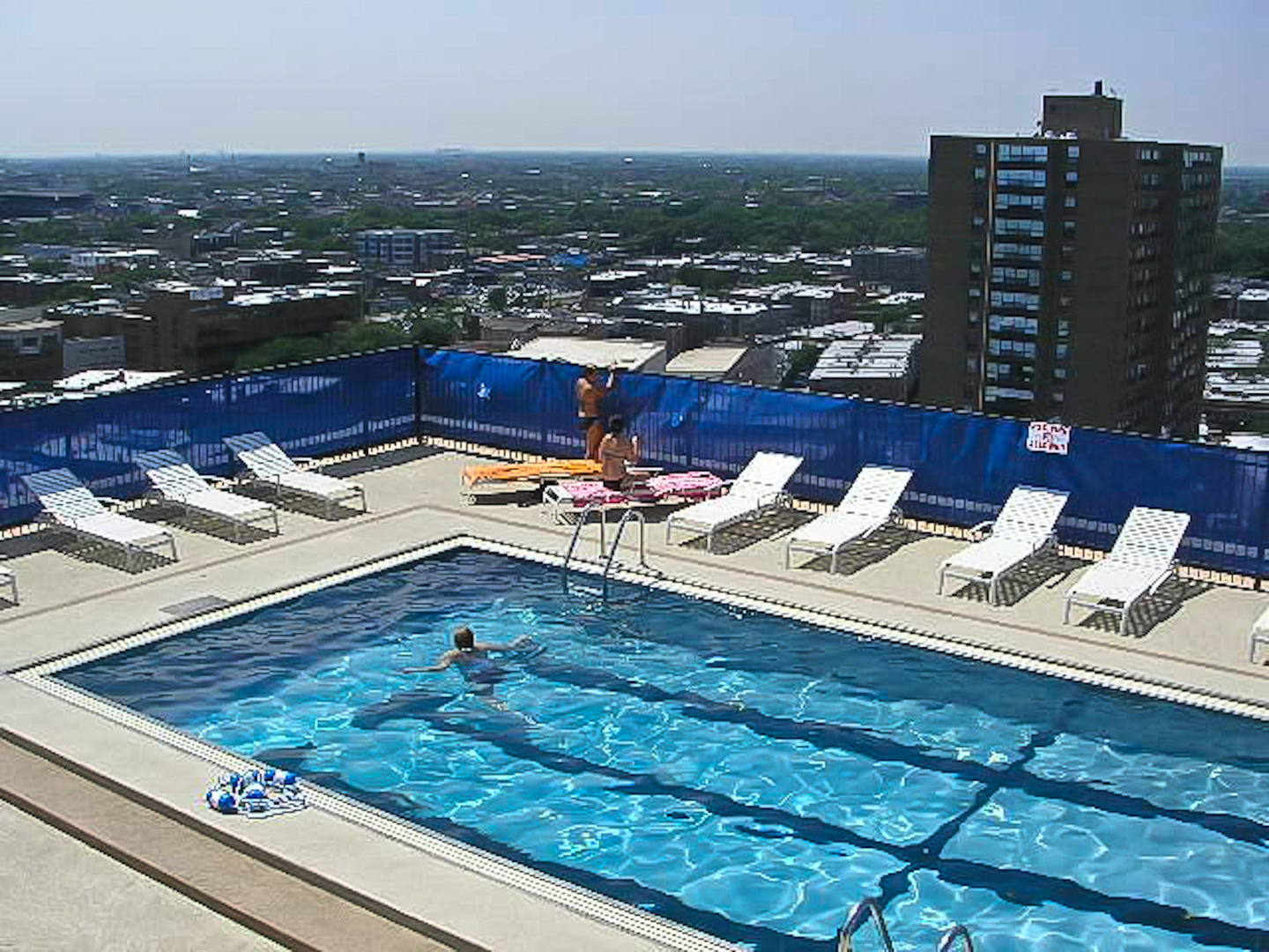 720 West Gordon Terrace, Unit 8L Chicago, IL 60613 - Photo 3 of 15 a view of a city from a terrace