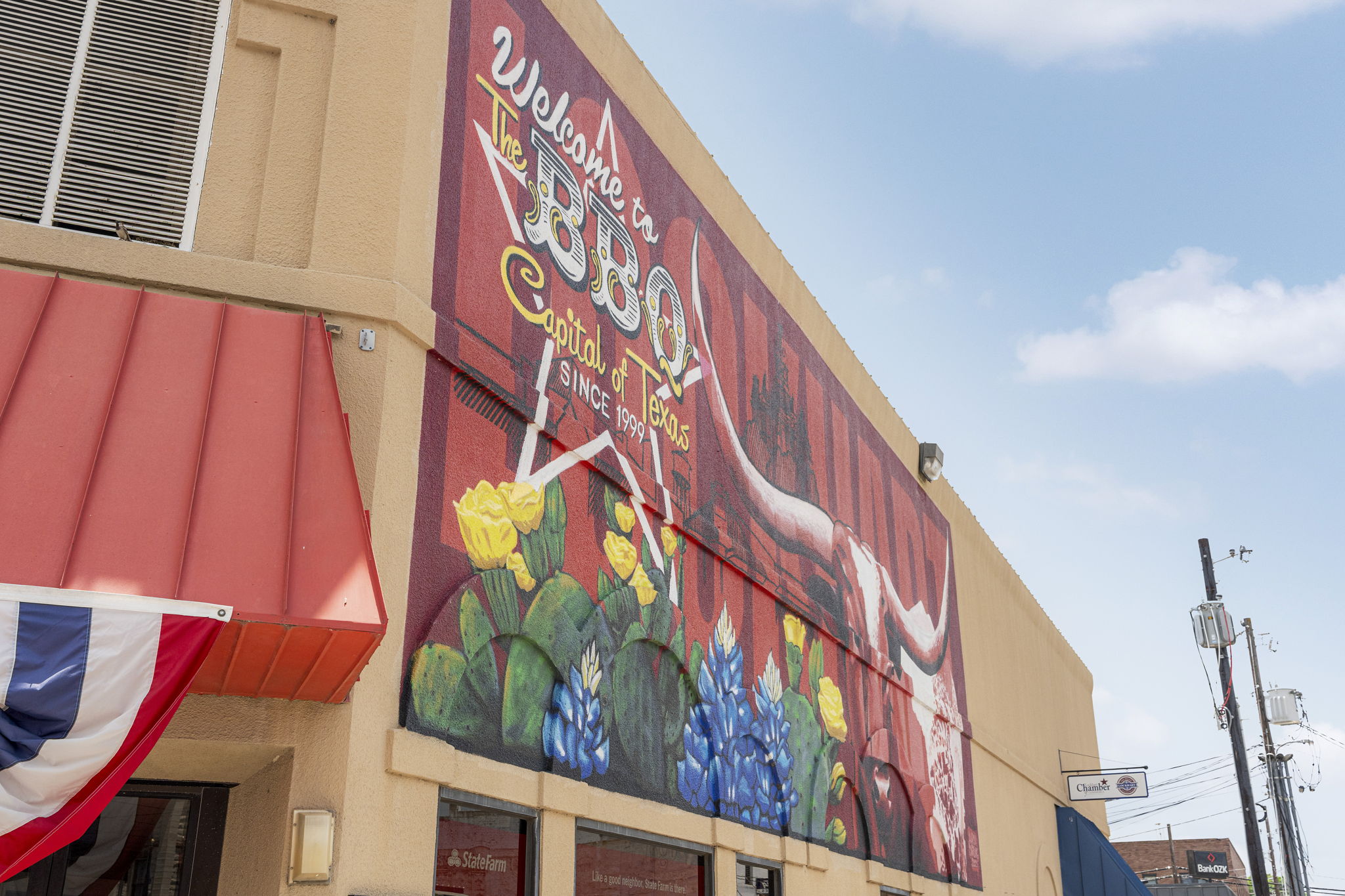 400 Hackberry Street Lockhart, TX 78644 - Photo 36 of 40 Vibrant exterior mural adorns this commercial building, showcasing local artistry and a community welcome.