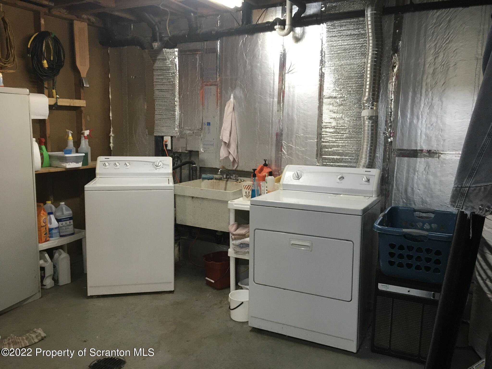 487 Baptist Hill Road Hallstead, PA 18822 - Photo 29 of 53 a utility room with dryer and washer