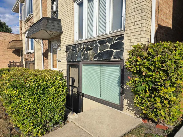 a potted plant sitting in front of a house