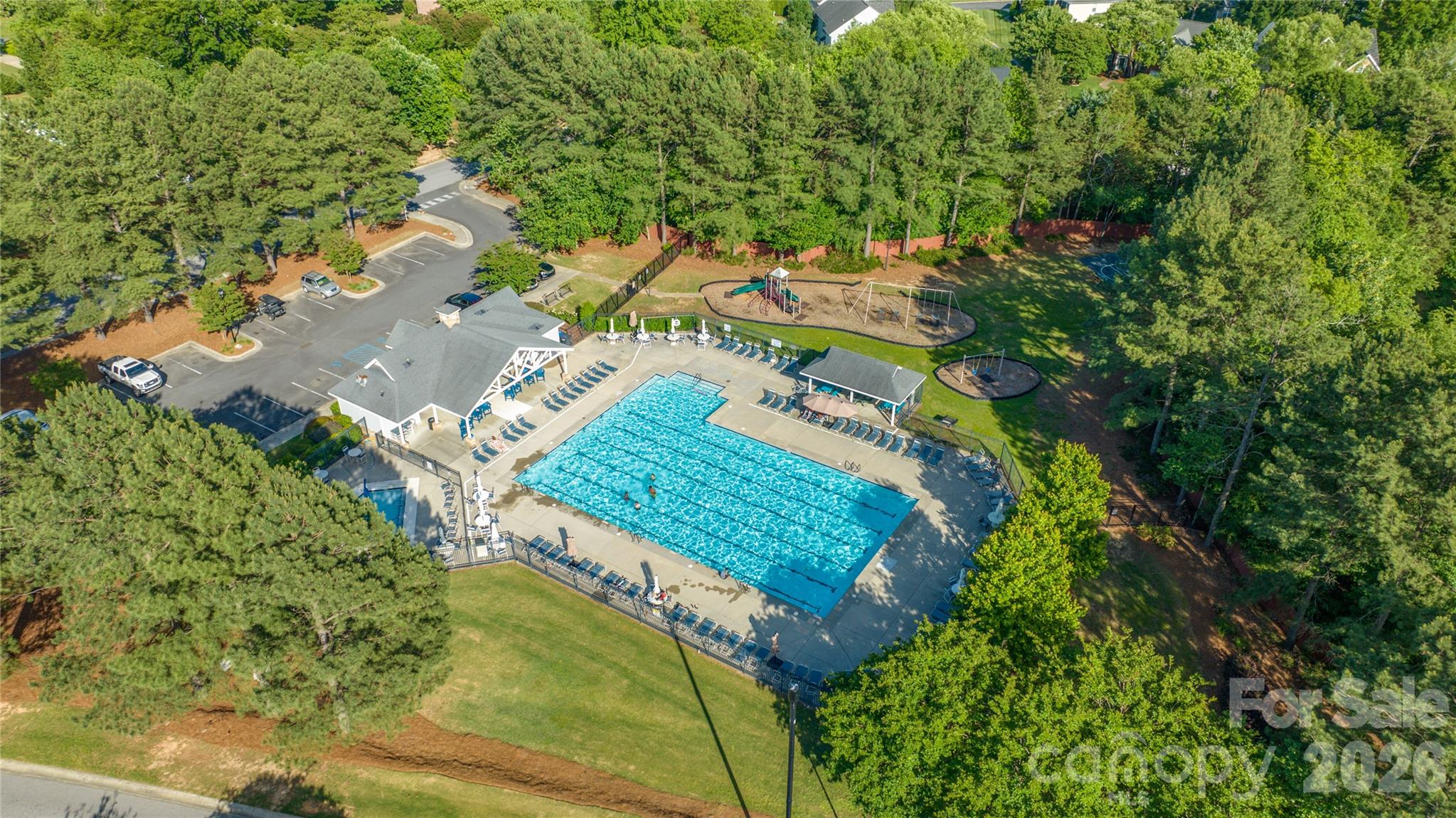 1707 Kashmir White Lane Fort Mill, SC 29708 - Photo 33 of 33 an aerial view of a house with a yard and garden