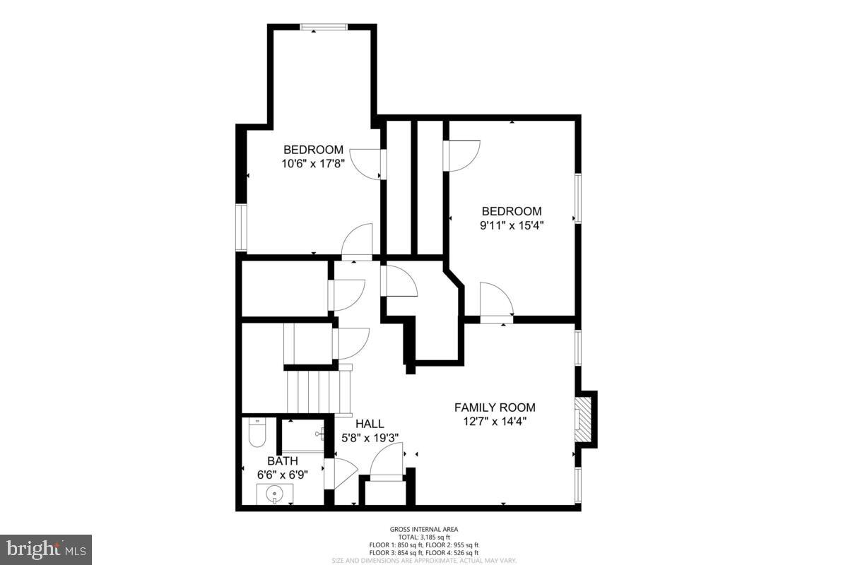 504 Dale Drive Silver Spring, MD 20910 - Photo 26 of 28 Floor Plan Upper Level