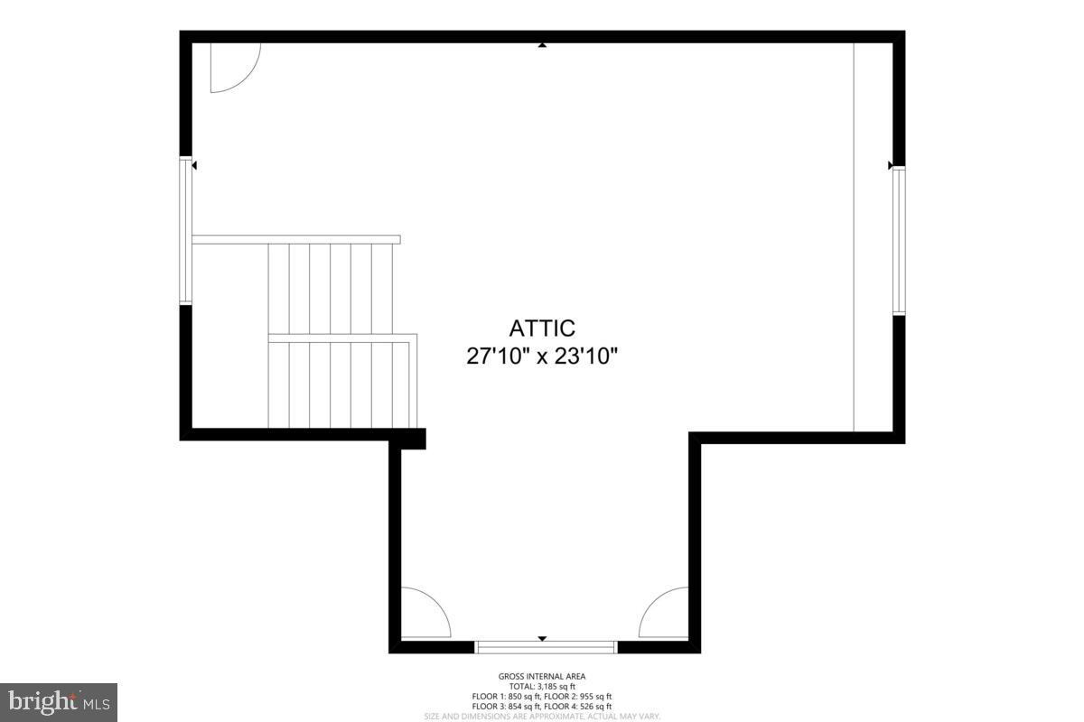 504 Dale Drive Silver Spring, MD 20910 - Photo 28 of 28 Floor Plan Top Level