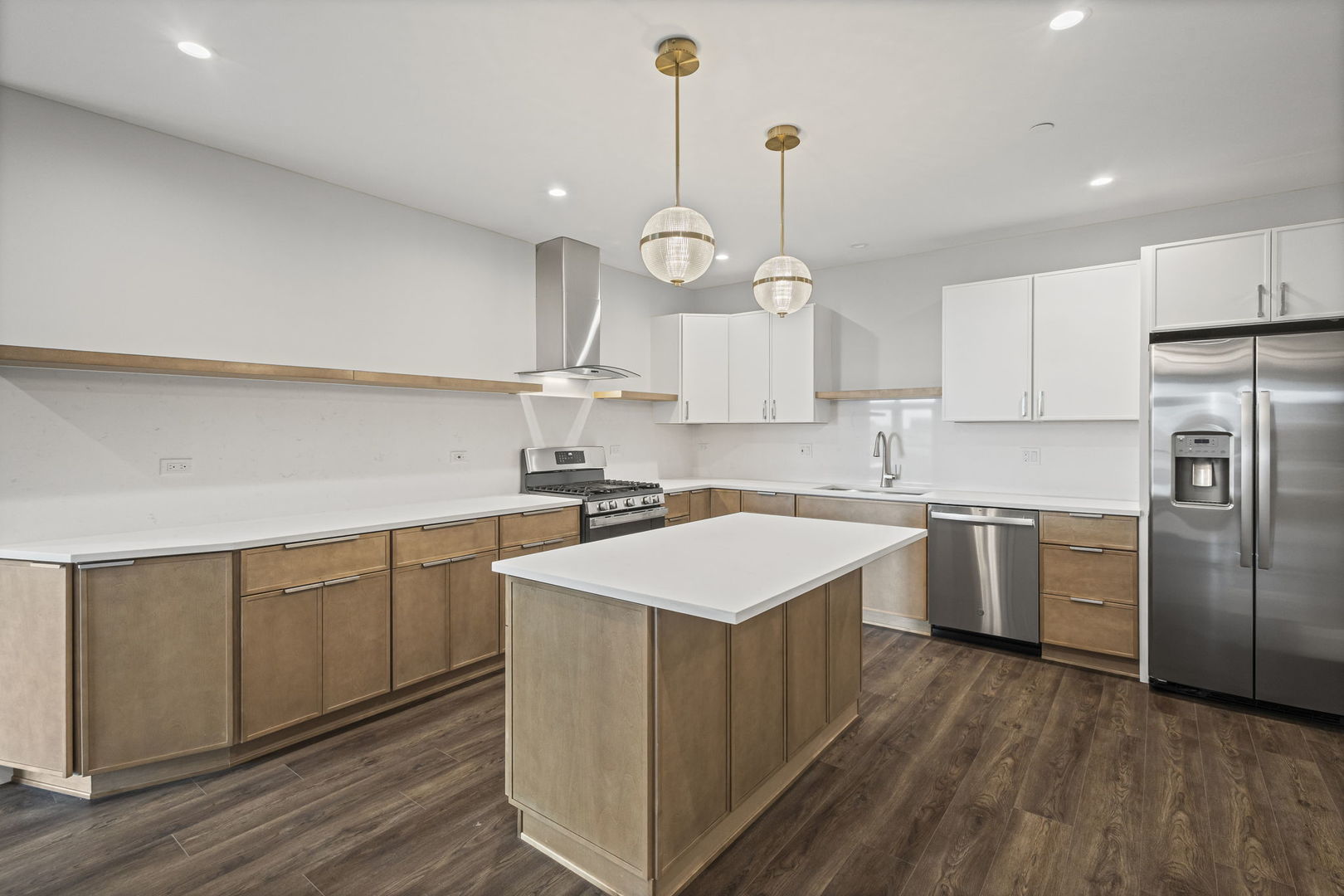 1036 Lake Street, Unit 4S Oak Park, IL 60301 - Photo 12 of 29 a kitchen with a sink a counter space appliances and cabinets