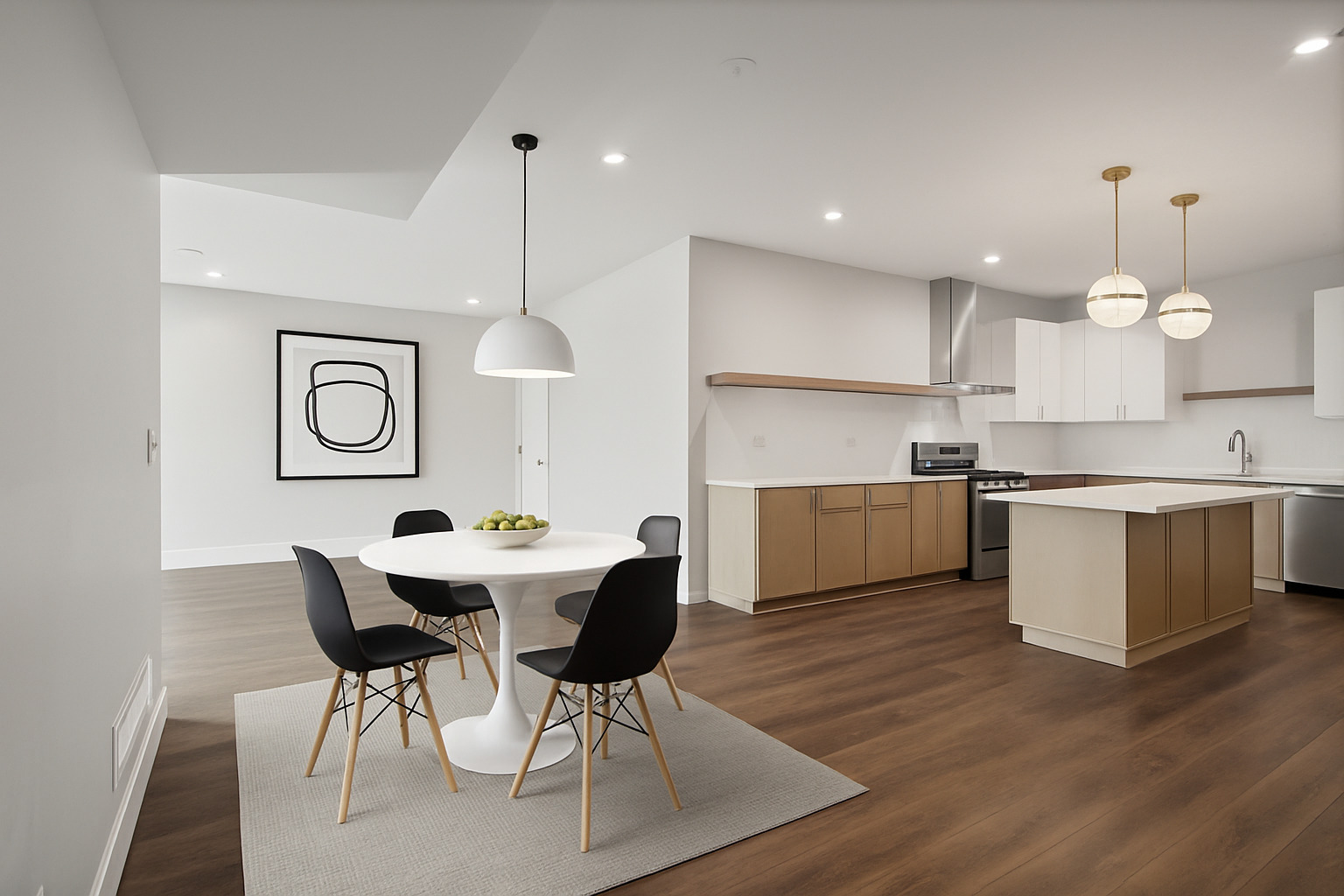 1036 Lake Street, Unit 4S Oak Park, IL 60301 - Photo 10 of 29 a view of kitchen with cabinets and wooden floor