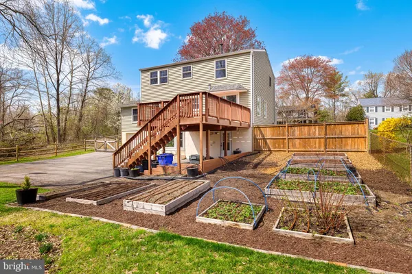 a view of outdoor space with garden