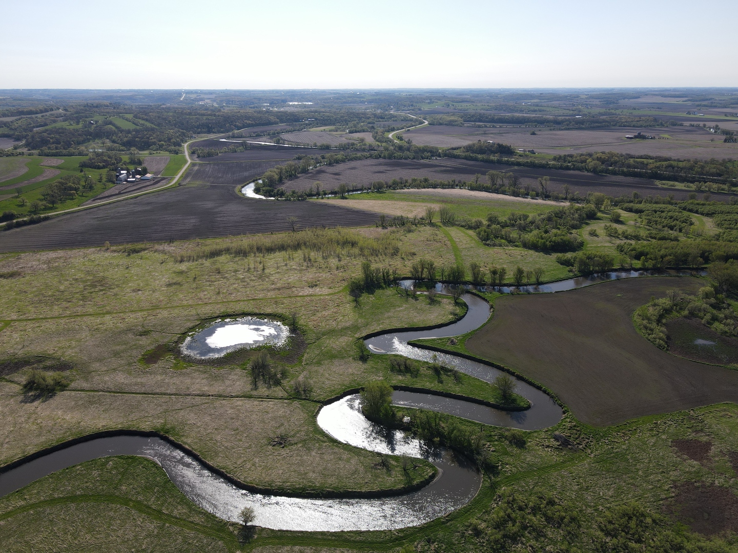 0 County Rd M Road Browntown, WI 53522 - Photo 8 of 59 an aerial view of a house with a yard