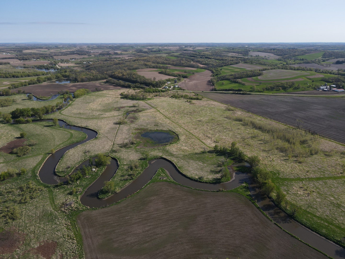 0 County Rd M Road Browntown, WI 53522 - Photo 9 of 59 an aerial view of a houses with beach