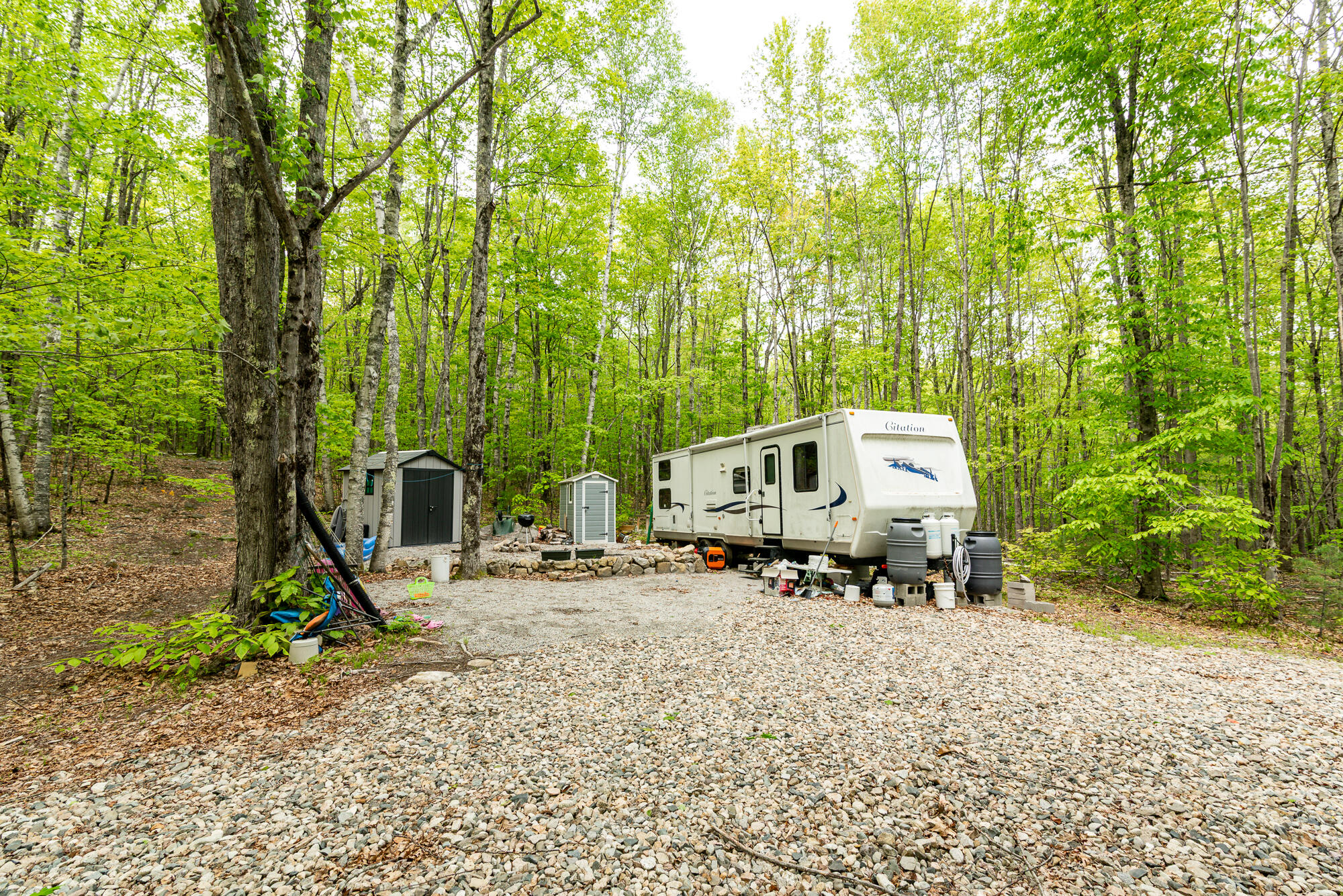 84 Hobbs Road West Newfield, ME 04095 - Photo 2 of 13 Level Lot & Camper