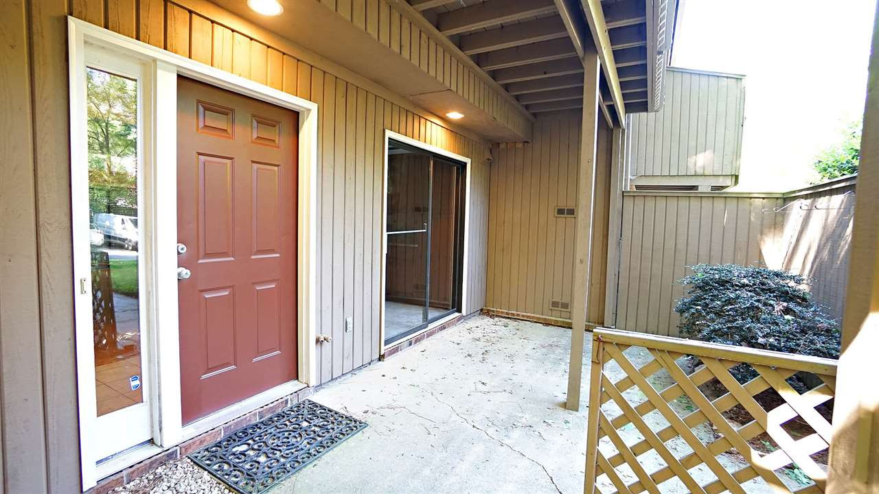 Peaceful and Private Rocking Chair Front Patio may be the perfect spot to enjoy your Morning Coffee or Afternoon Beverage. Adjacent Storage Room and Detached Single Garage Patio