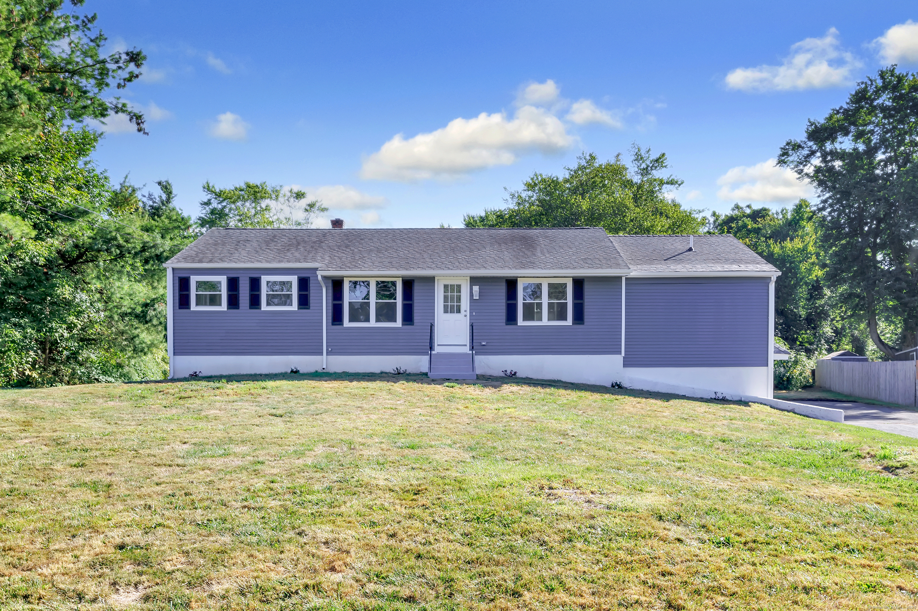 a view of a house with garden