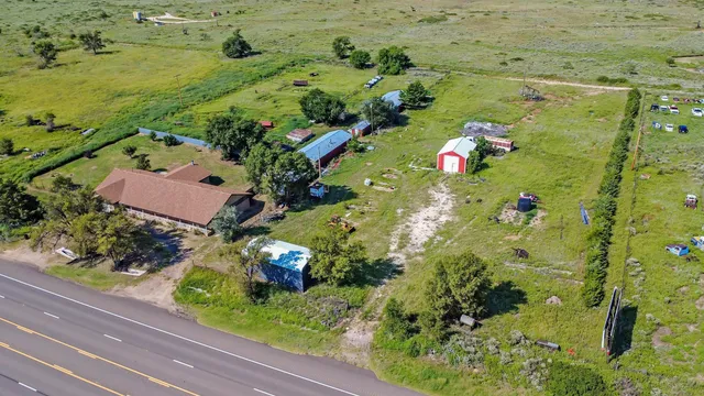 an aerial view of ocean residential house with outdoor space