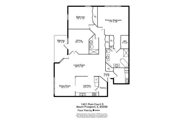 $389,900 | 1401 Plum Court, Unit D, Mount Prospect, IL 60056