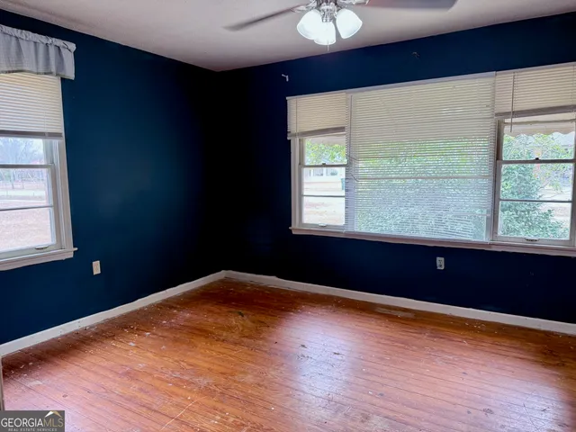 a window in an empty room with a window