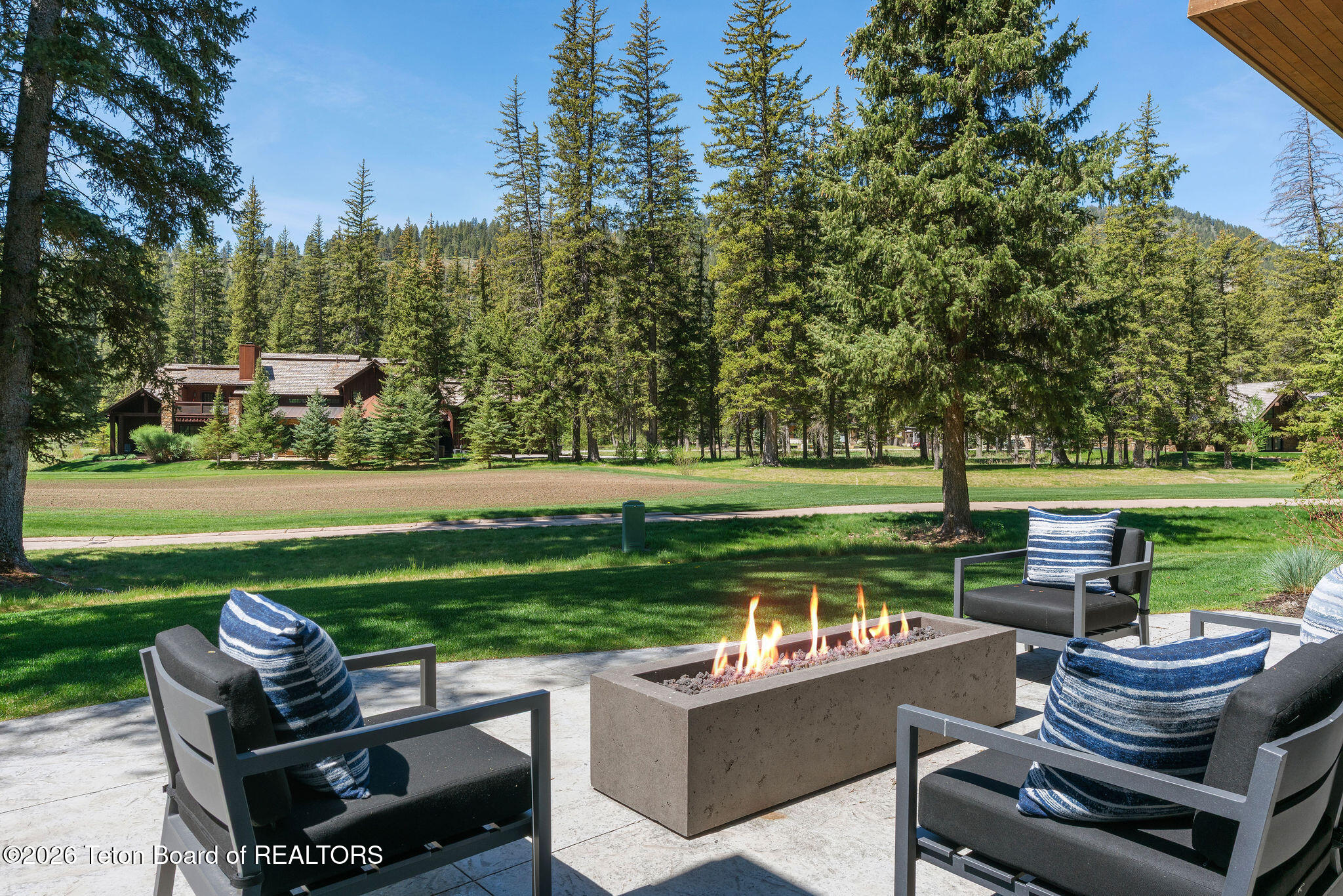 15505 Tall Timber Road Jackson, WY 83001 - Photo 8 of 40 Backyard view to golf course