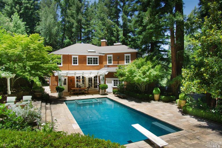 183 Lagunitas Road Ross, CA 94957 - Photo 1 of 1 a view of a house with a yard