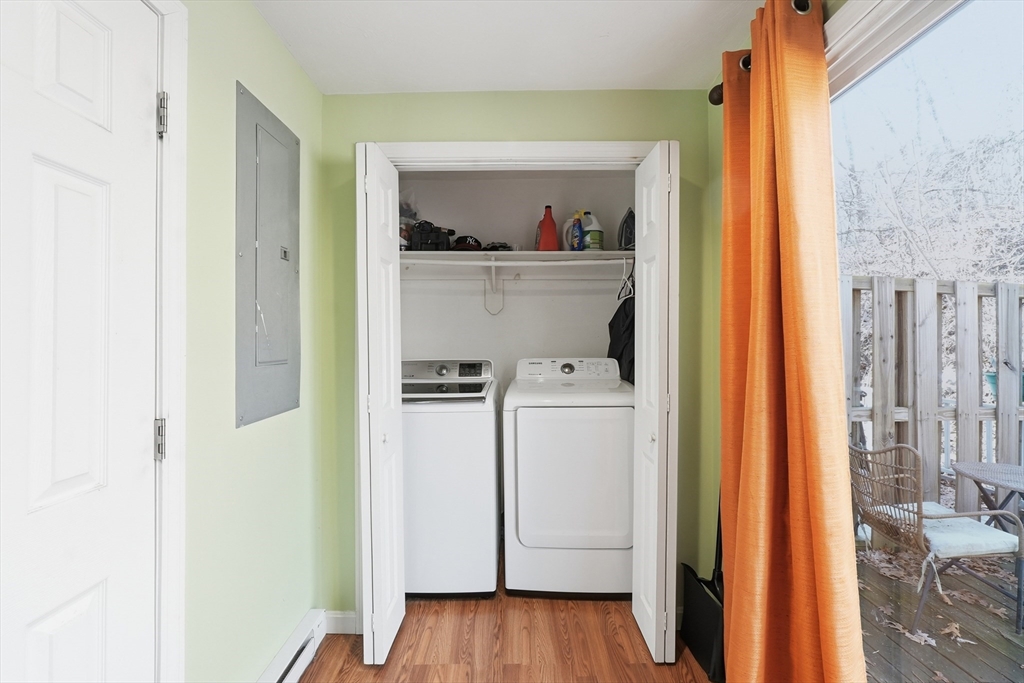 5 Swan Avenue, Unit B Worcester, MA 01602 - Photo 8 of 25 a view of storage and utility room with washer and dryer