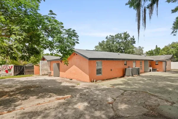 a backyard of a house