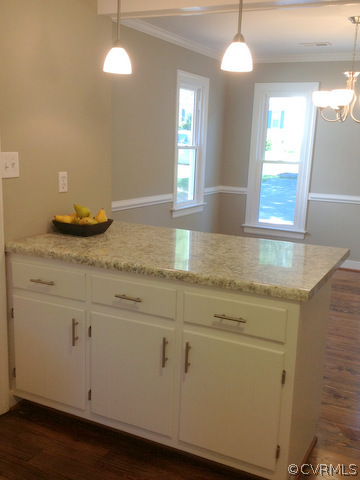 9713 Kendrick Road Richmond, VA 23236 - Photo 6 of 11 a bathroom with a granite countertop sink and a mirror