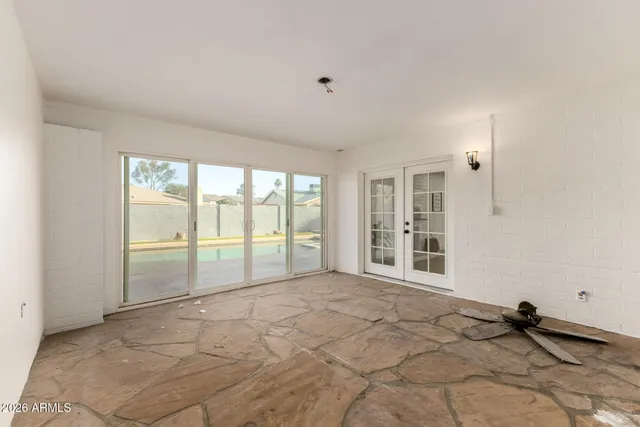 a view of a small space