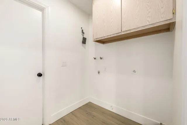 a view of a room with storage