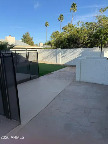 a view of a terrace with couches