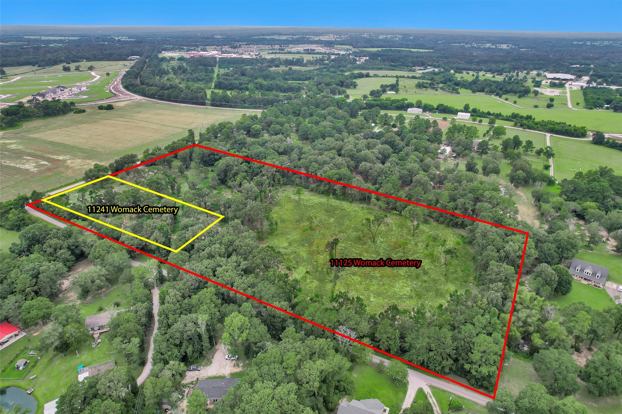 10.548-acres Womack Cemetery Road Montgomery, TX 77316 - Photo 7 of 15 an aerial view of a lush green space