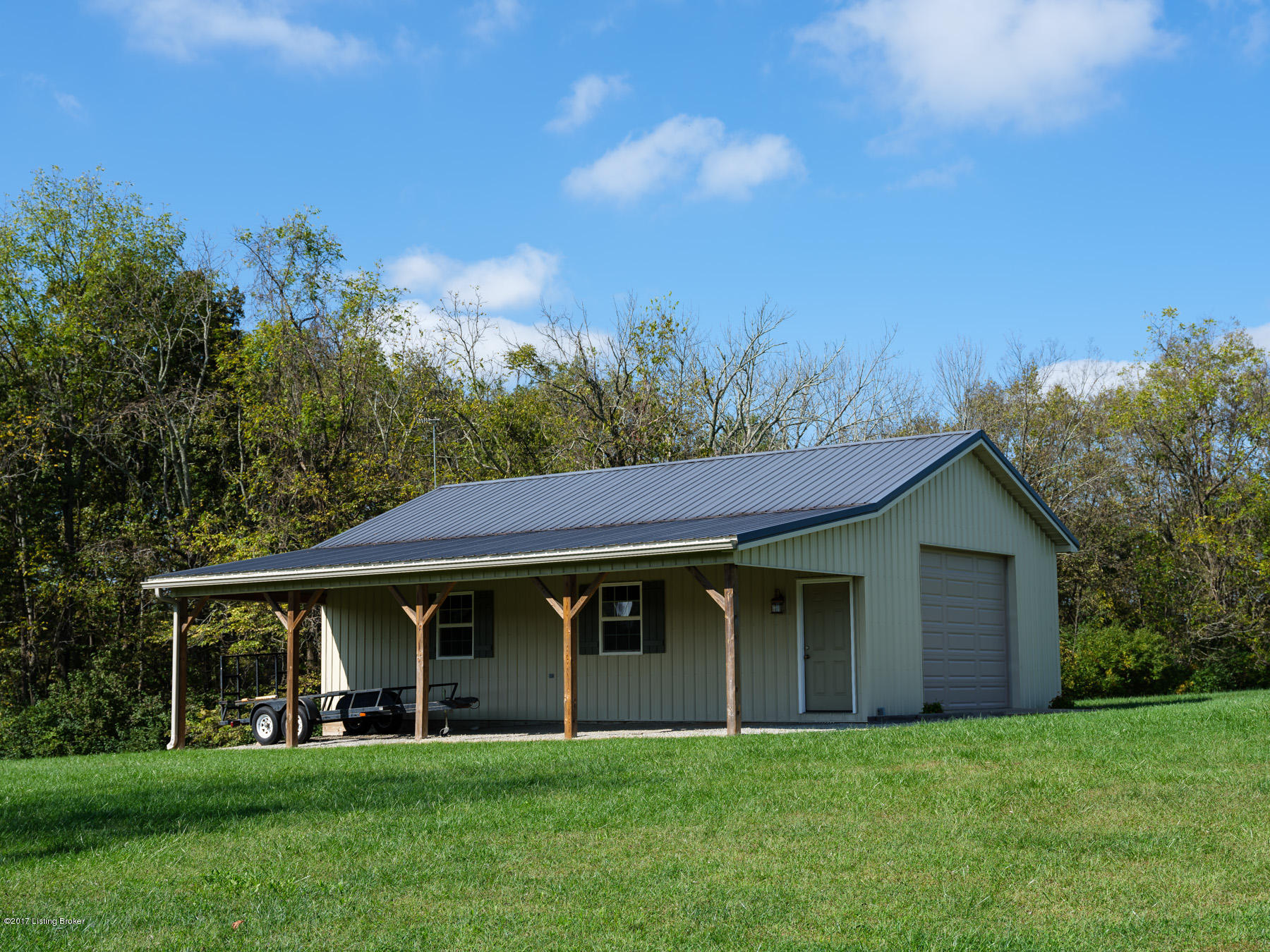 396 Pendleton Lne Pendleton, KY 40055 - Photo 37 of 45 Huge pole barn with workshop that could easily be converted to barn and/or outside area to lean to