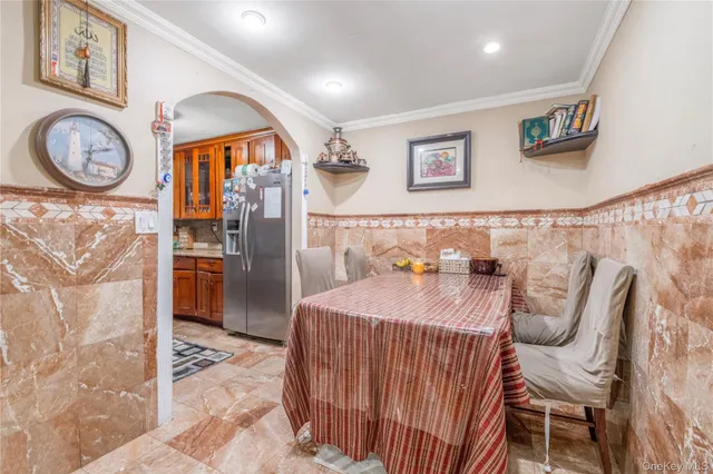 a bedroom with furniture and a bed