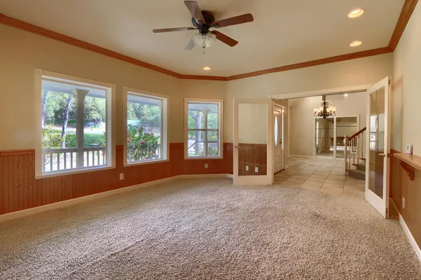 a view of an entryway and hallway