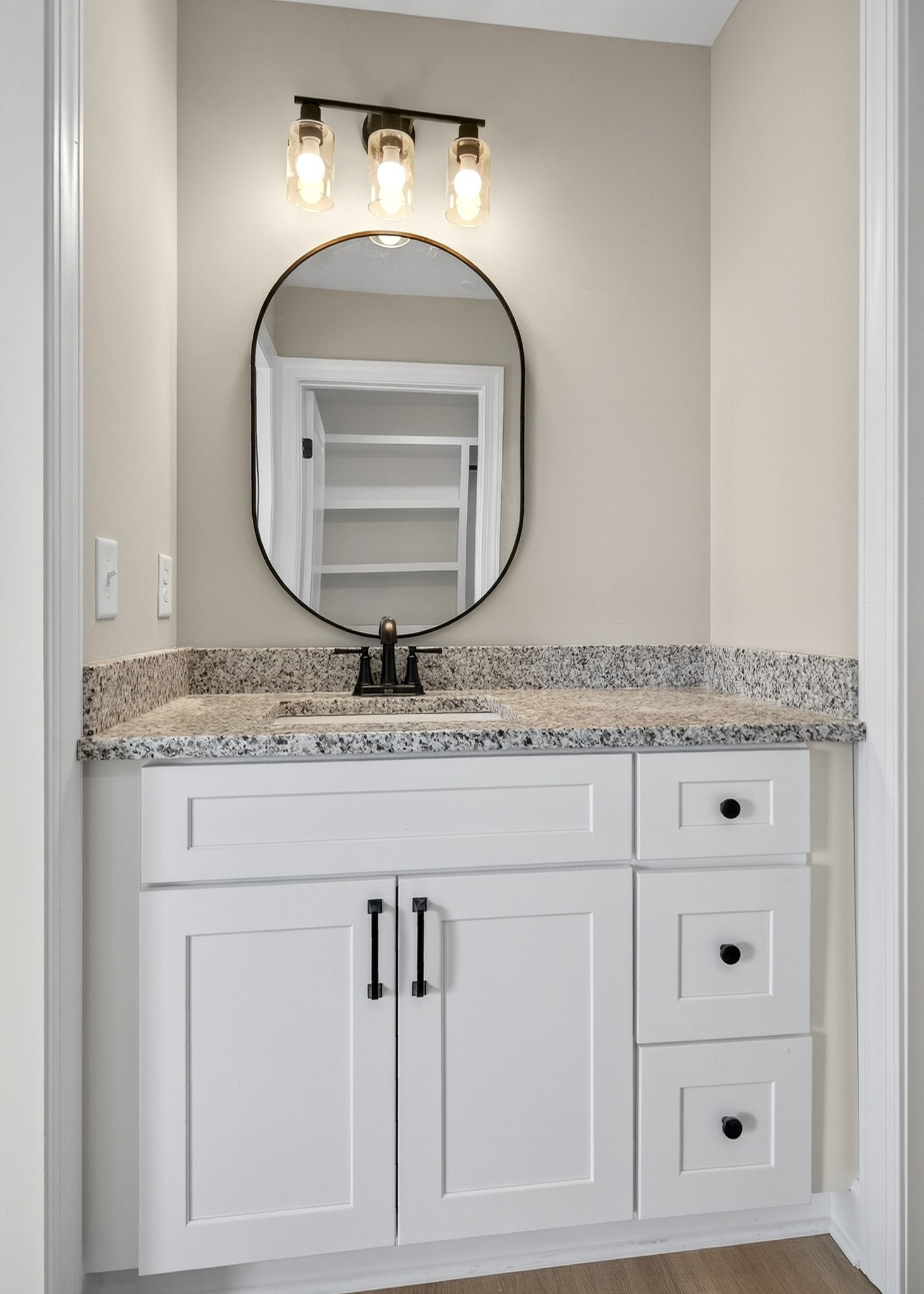 774 C Rody Road McMinnville, TN 37110 - Photo 20 of 40 a bathroom with sink granite and mirror