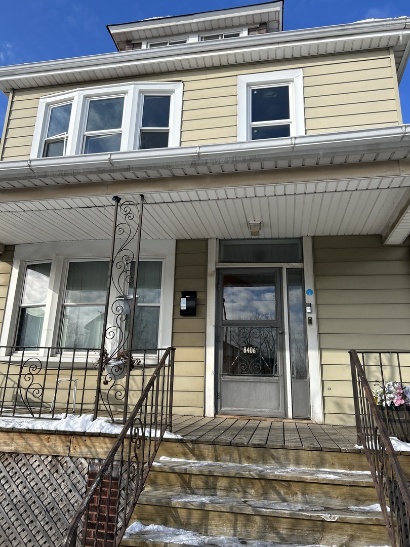 a view of a house with a balcony