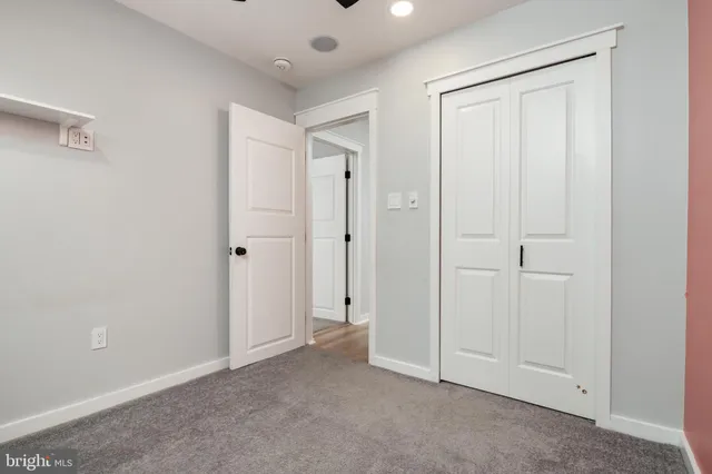 a view of an empty room