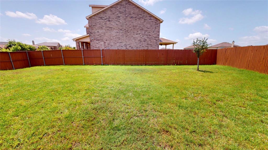 3101 Buckthorn Street Forney, TX 75126 - Photo 12 of 40 Expansive lawn area featuring a newly installed wooden privacy fence and a young tree