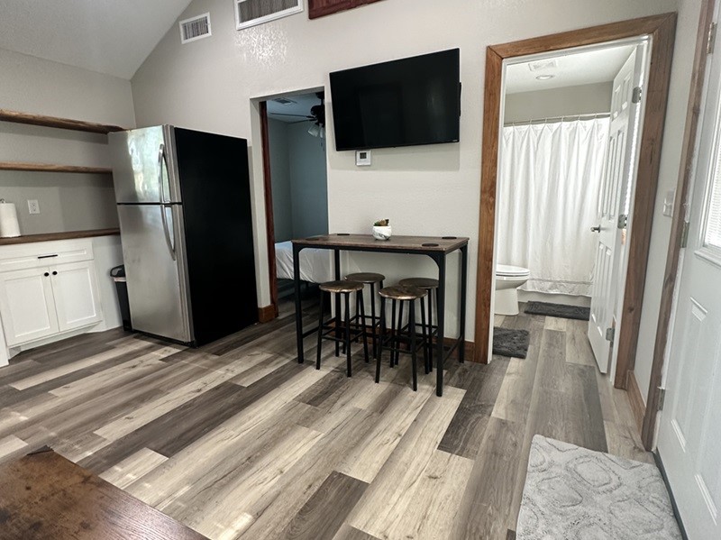 4326 Highway 19 Trinity, TX 75862 - Photo 8 of 12 a view of a kitchen with a sink and microwave