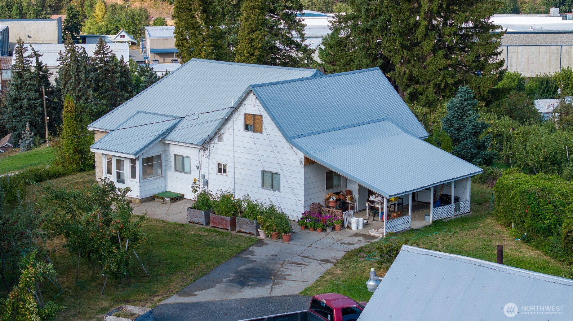 8612 Ludwig Hill Road Peshastin, WA 98847 - Photo 7 of 30 a aerial view of a house next to a yard