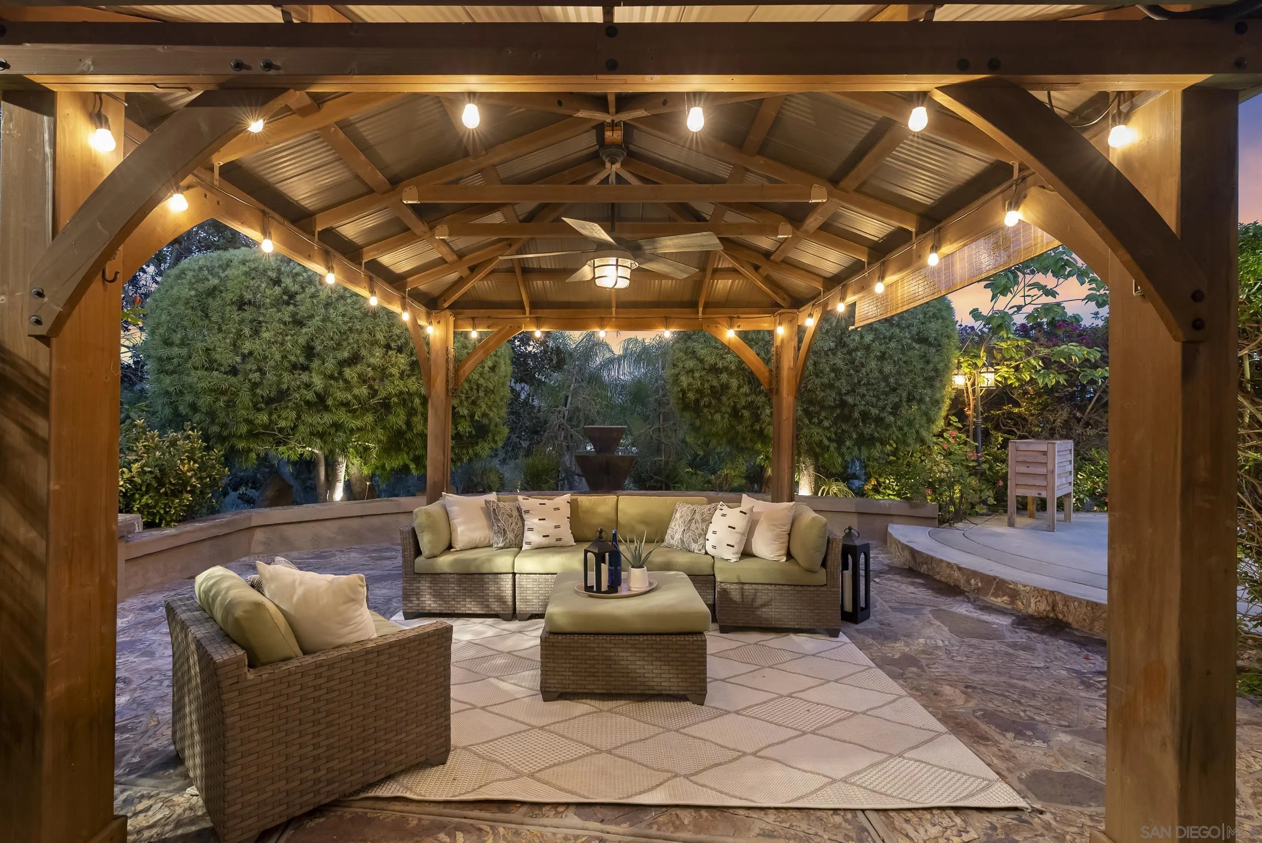 14998 Budwin Lane Poway, CA 92064 - Photo 7 of 44 a balcony with furniture and a potted plant